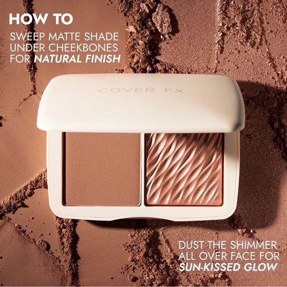 BNIB COVER FX - MONOCHROMATIC CHEEK DUO BRONZER - SUNTAN BRONZE - Picture 3 of 8